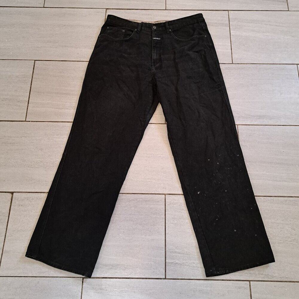 %Size 38x32 Men Black Jeans Marithe Girbaud / J1